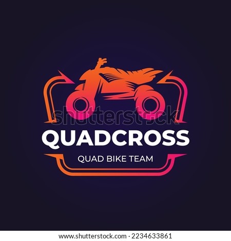 gradient biker logo template design