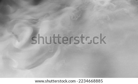 Aerial top view white smoke background, Background of white smoke, Abstract white fog or smoke on dark copy space background. Royalty-Free Stock Photo #2234668885