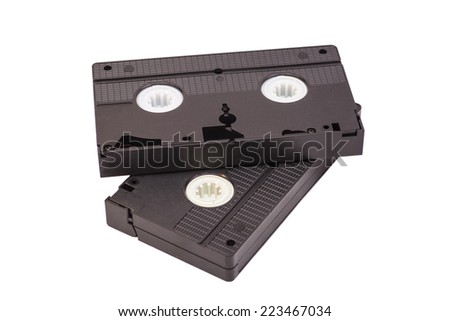 Old vhs video cassettes 