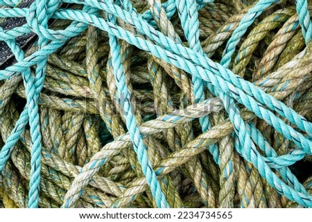 ropes for fishing all together 