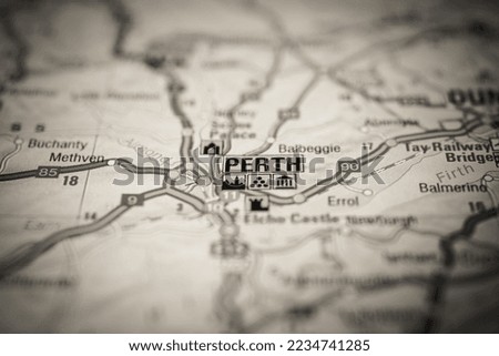 Perth on the Europe map
