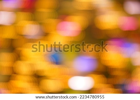 Round blur of sparkling Roppongi Christmas illumination