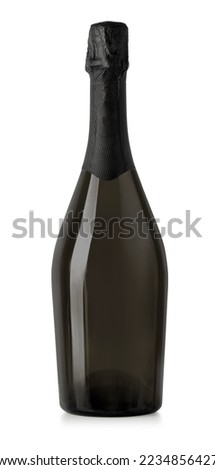 Sparkling  wine bottles, champagne bottle isolated on white with clipping path Royalty-Free Stock Photo #2234856427