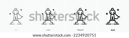 role model icon. Thin, Light Regular And Bold style design isolated on white background Royalty-Free Stock Photo #2234920751