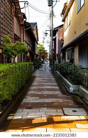 Higashi Chaya district (geisha district) in Kanazawa, Japan