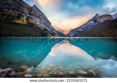 Lake Louise in Canada's Banff National Park Royalty-Free Stock Photo #2235061075