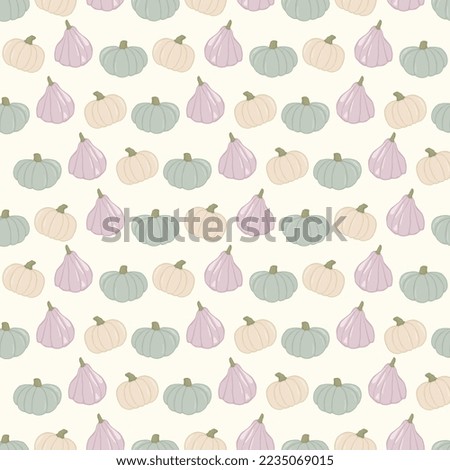 pastel pumpkins, pattern wrapping paper