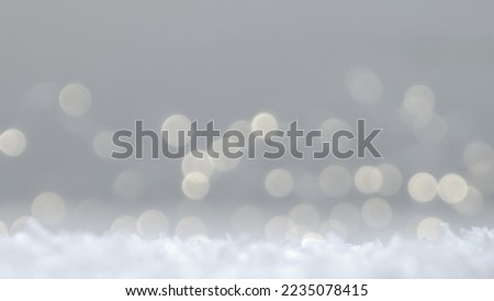 Grey bokeh with white color abstract background can be use as wallpaper, Christmas card background or new year card background