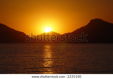 Sunset in Turkey, Fethie