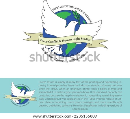 Logo for an academic subject. Peace Conflict and Human Right Studies
