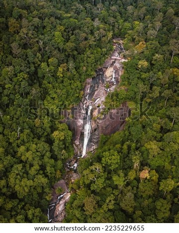 Telaga Tujuh Waterfall at Langkawi Malaysia
