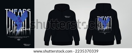 black hoodie, art design, template Royalty-Free Stock Photo #2235370339