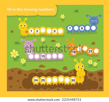 Fill in the missing letters illustration vector Royalty-Free Stock Photo #2235448751