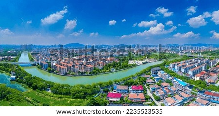 The urban landscape of Yuyao City, Zhejiang Province, China