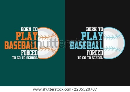 Baseball typography t shirt design