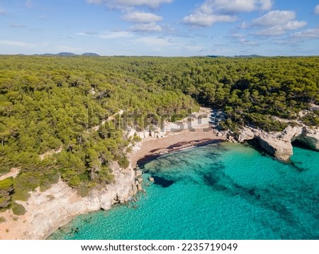 Wonderful shots of the beaches of the island of Menorca, beautiful white and red sands, its blue and turquoise waters, thanks to its marine vegetation you can see the bottom clearly because of the cry