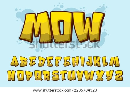Alphabet Graffiti text vector Letters