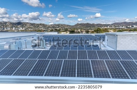 Close up of solar panels on a roof.