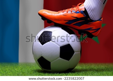 Football competition between the national France and national Morocco.