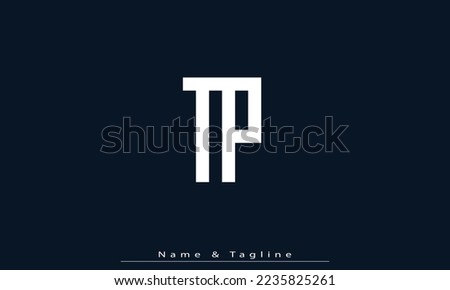 Alphabet letters Initials Monogram logo TP , PT
