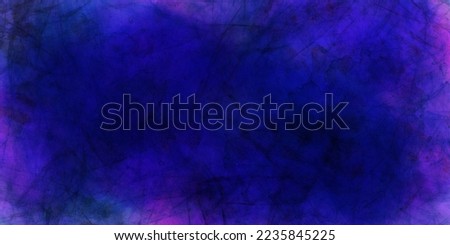 Dark blue distressed grunge texture with pink gradient frame for your design. Backdrop dark paper texture grungy background with space for text or image.