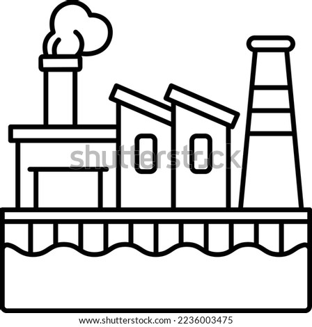 thermal oxidizer or  thermal incinerator concept, hazardous gases decomposer vector icon design, Environmental pollution symbol, Chemical Biological contamination sign, Pollutants stock illustration  Royalty-Free Stock Photo #2236003475