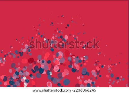 Light Blue, Red vector template with lava shapes. A completely new color illustration in marble style. Pattern for your business design.