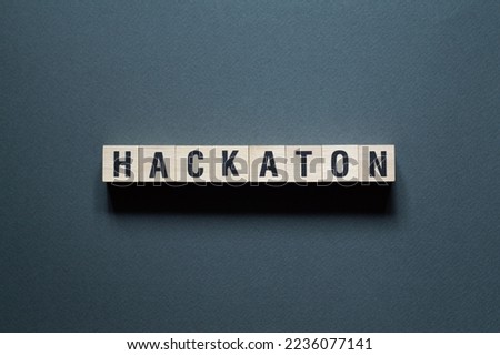 Hackaton - word concept on cubes