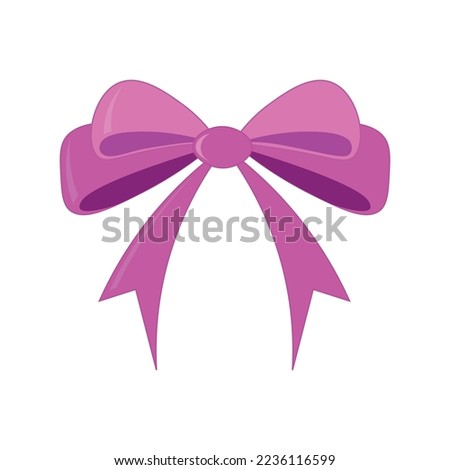 Vector bow for clothe and for decorating gift.