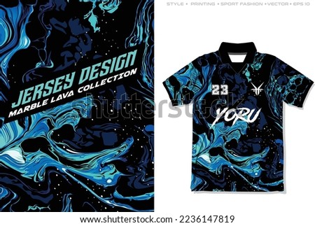 Jersey Design Marble Lava pattern style background vector sportswear fashion modern sublimation  
