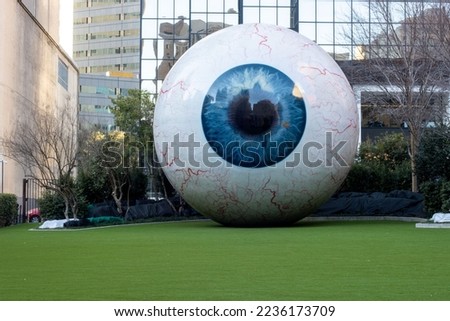 Landmark Eyeball at Dallas Downtown Royalty-Free Stock Photo #2236173709