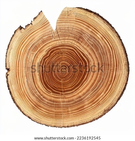 Wooden cutting board on white background Royalty-Free Stock Photo #2236192545