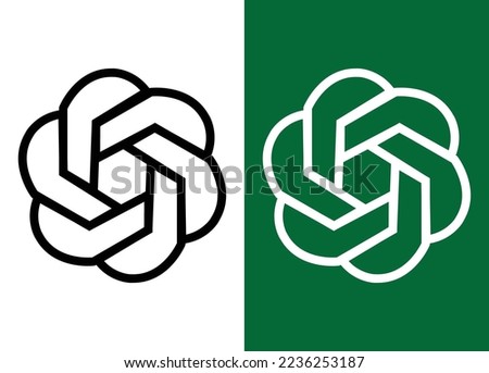 ChatGPT logo icon vector in eps 8 format. Royalty-Free Stock Photo #2236253187