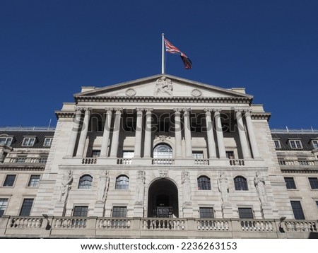 Bank of England BoE in London, UK Royalty-Free Stock Photo #2236263153