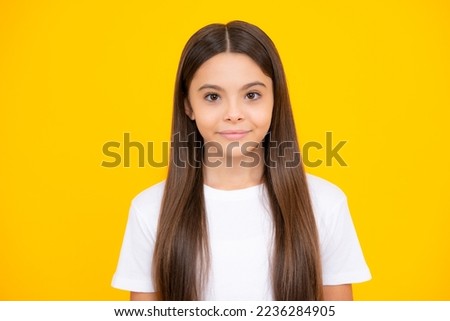 Happy teenager portrait. Beautiful teen girl student. Portrait of teenager school girl on isolated background. Clever schoolgirl, nerd smart child. Smiling girl.