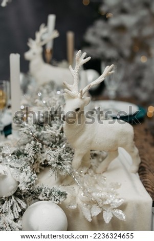 Christmas deer background for postcard
