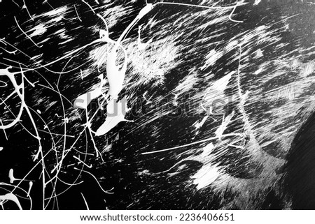 Abstract art with paint on a black background, Abstract texture Royalty-Free Stock Photo #2236406651