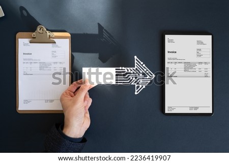 Tax E Invoice Document Software And Digital Transformation Royalty-Free Stock Photo #2236419907