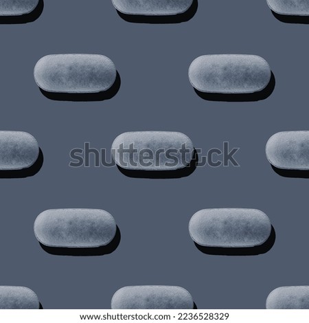 Seamless blue pill pattern at magnification