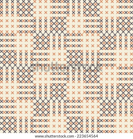 Abstract elements geometric textured background. Seamless pattern. Vector.