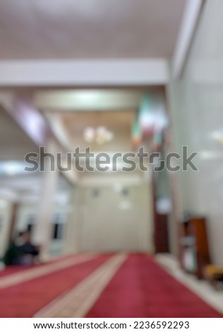 defocused abstract background from inside the mosque
