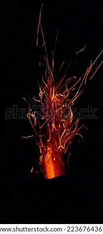 Fire effect for wallpaper and editing 