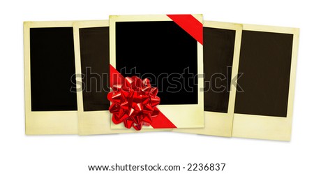 Life Events. Festive instant photo Frames (with clipping path for easy background removing if needed)