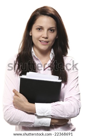 young woman in career