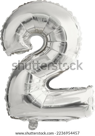 A Number designed with Balloon