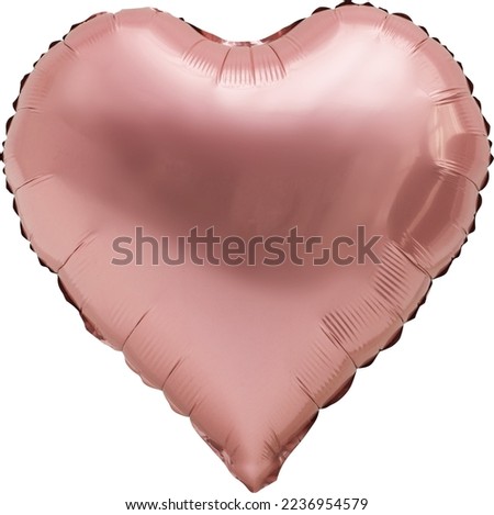 Shapes Rose Gold Foil Balloons, Heart Royalty-Free Stock Photo #2236954579