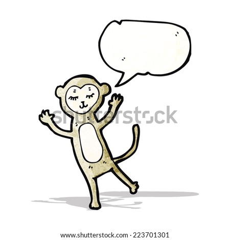 cartoon cute monkey