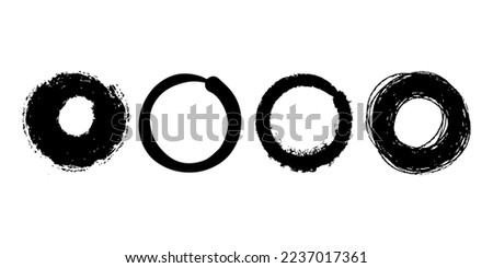 Hand drawn cartoon circle line vector illustration doodle sketch style for concept design.