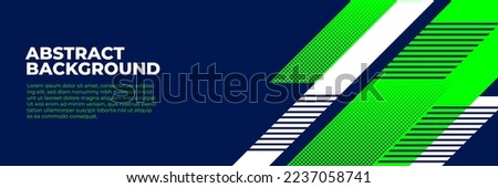 Abstract blue banner design vector, dynamic sporty horizontal background template for media promotion or web banner Royalty-Free Stock Photo #2237058741