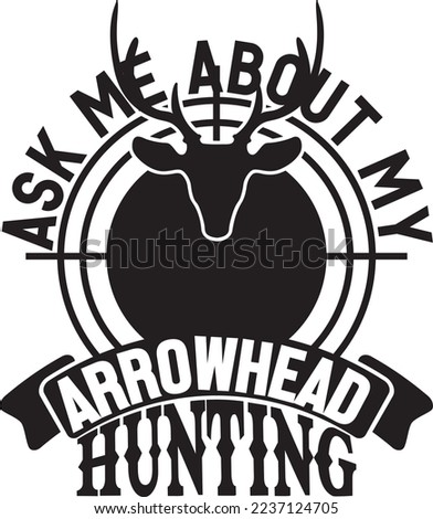 Arrowhead Hunting T-Shirt Design Bundle, typography Gaming Design
